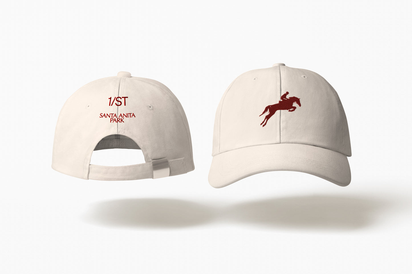 Showjumping Graphic Cap - Stone / Oxbood